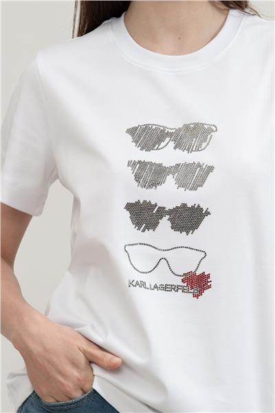 Karl Lagerfeld Kadın Bisiklet Yaka T-Shirt