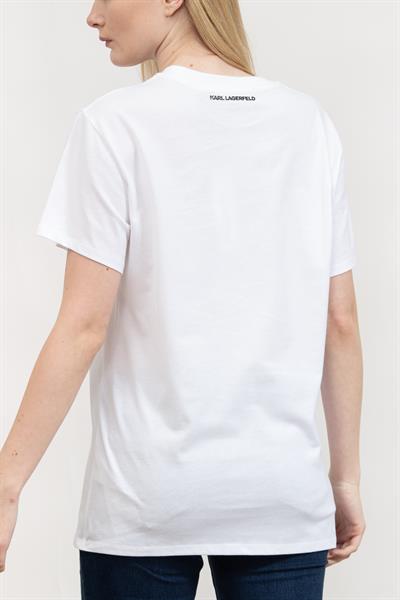 Karl Lagerfeld Kadın Bisiklet Yaka T-Shirt