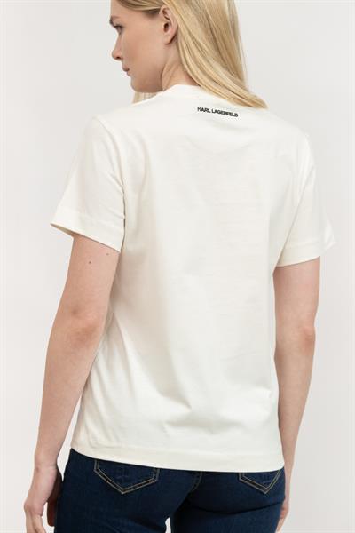 Karl Lagerfeld Kadın Bisiklet Yaka T-Shirt