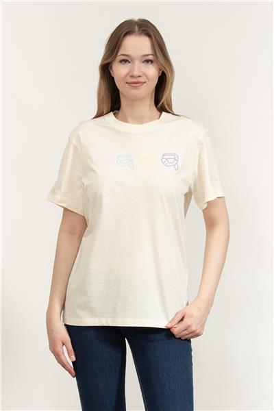 Karl Lagerfeld Kadın Bisiklet Yaka T-Shirt
