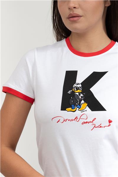 Karl Lagerfeld Kadın Bisiklet Yaka T-Shirt