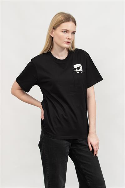 Karl Lagerfeld Kadın Bisiklet Yaka T-Shirt