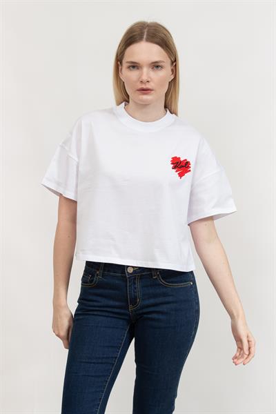 Karl Lagerfeld Kadın Bisiklet Yaka T-Shirt