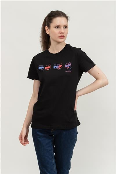 Karl Lagerfeld Kadın Bisiklet Yaka T-Shirt