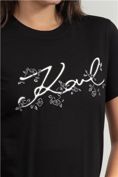Karl Lagerfeld Kadın Bisiklet Yaka T-Shirt