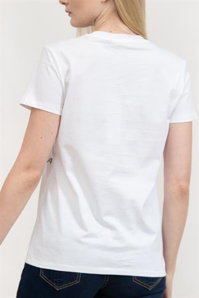 Karl Lagerfeld Kadın Bisiklet Yaka T-Shirt