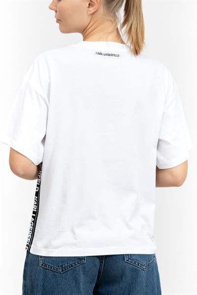 Karl Lagerfeld Kadın Bisiklet Yaka T-Shirt