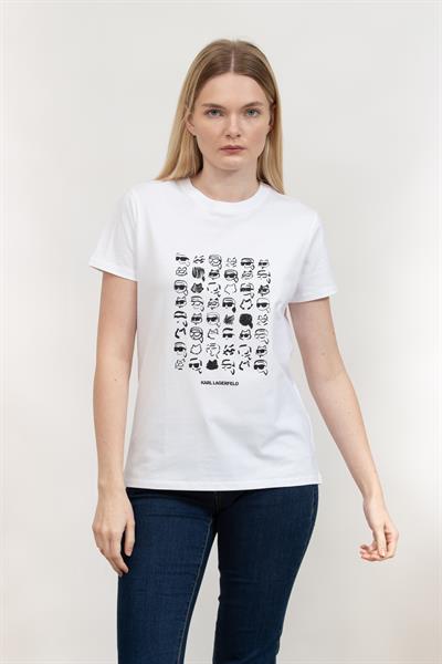 Karl Lagerfeld Kadın Bisiklet Yaka T-Shirt