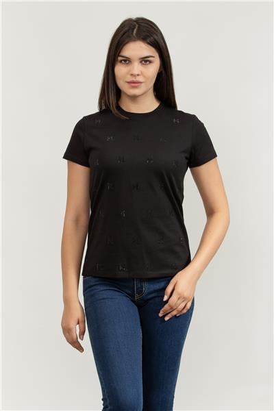 Karl Lagerfeld Kadın Bisiklet Yaka T-Shirt
