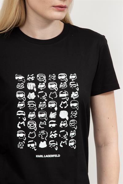 Karl Lagerfeld Kadın Bisiklet Yaka T-Shirt