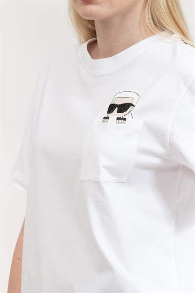 Karl Lagerfeld Kadın Bisiklet Yaka T-Shirt