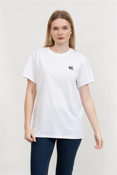 Karl Lagerfeld Kadın Bisiklet Yaka T-Shirt