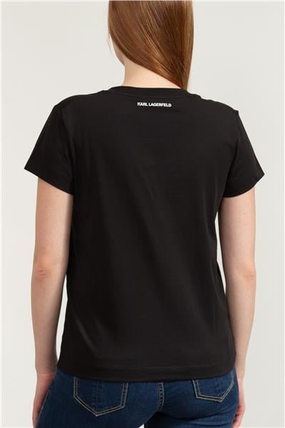 Karl Lagerfeld Kadın Bisiklet Yaka T-Shirt