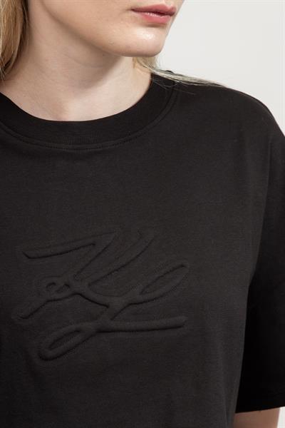 Karl Lagerfeld Kadın Bisiklet Yaka T-Shirt