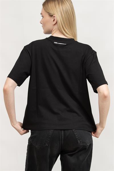 Karl Lagerfeld Kadın Bisiklet Yaka T-Shirt