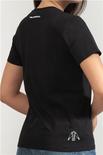 Karl Lagerfeld Kadın Bisiklet Yaka T-Shirt