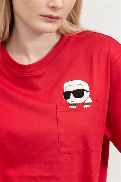 Karl Lagerfeld Kadın Bisiklet Yaka T-Shirt
