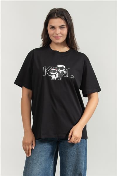 Karl Lagerfeld Kadın Bisiklet Yaka T-Shirt