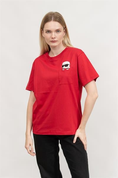 Karl Lagerfeld Kadın Bisiklet Yaka T-Shirt