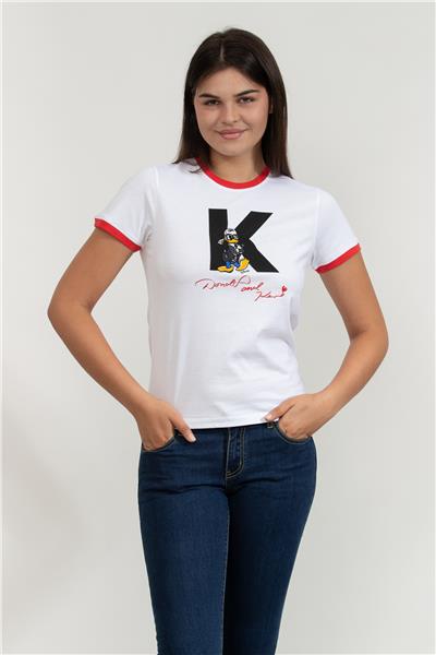 Karl Lagerfeld Kadın Bisiklet Yaka T-Shirt