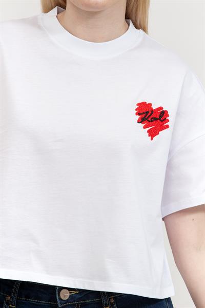 Karl Lagerfeld Kadın Bisiklet Yaka T-Shirt