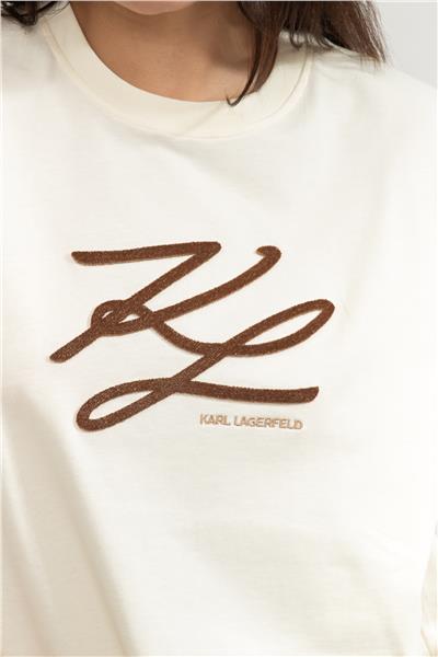 Karl Lagerfeld Kadın Bisiklet Yaka T-Shirt