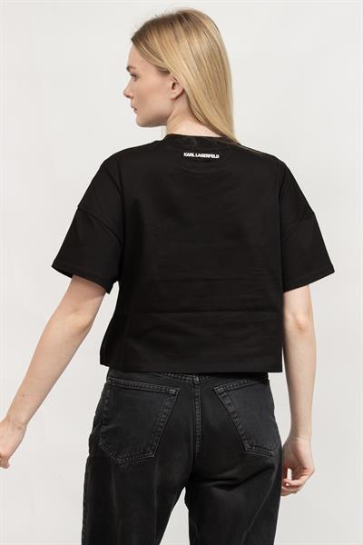 Karl Lagerfeld Kadın Bisiklet Yaka T-Shirt