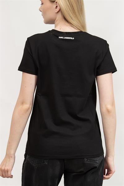 Karl Lagerfeld Ikon Rs Duo Kadın Bisiklet Yaka T-Shirt