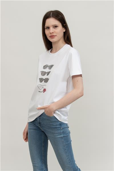 Karl Lagerfeld Kadın Bisiklet Yaka T-Shirt