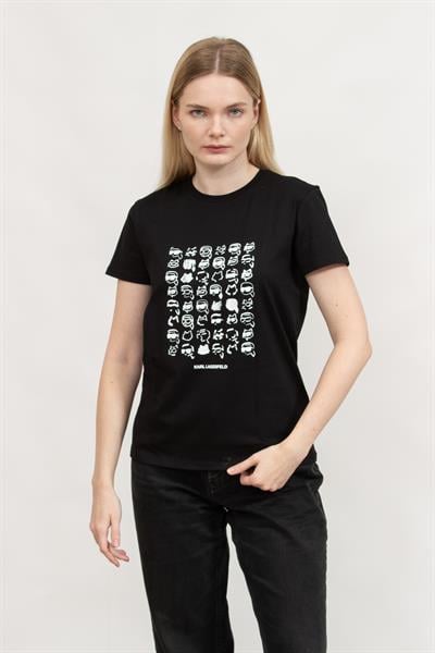 Karl Lagerfeld Kadın Bisiklet Yaka T-Shirt