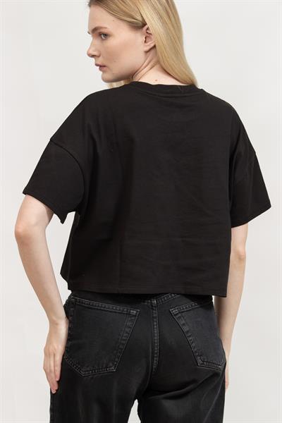 Karl Lagerfeld Kadın Bisiklet Yaka T-Shirt