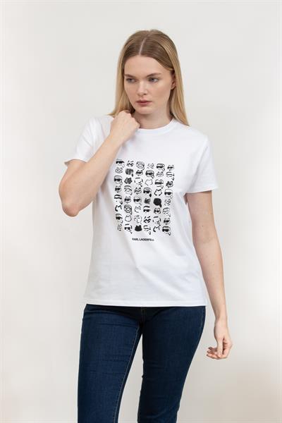 Karl Lagerfeld Kadın Bisiklet Yaka T-Shirt