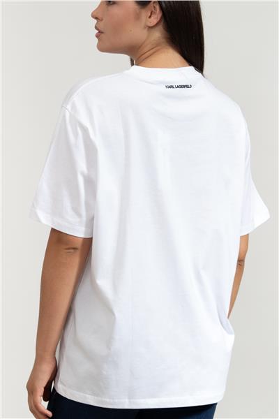 Karl Lagerfeld Kadın Bisiklet Yaka T-Shirt