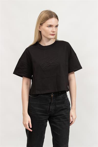 Karl Lagerfeld Kadın Bisiklet Yaka T-Shirt