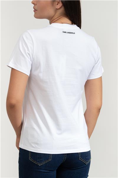 Karl Lagerfeld Kadın Bisiklet Yaka T-Shirt
