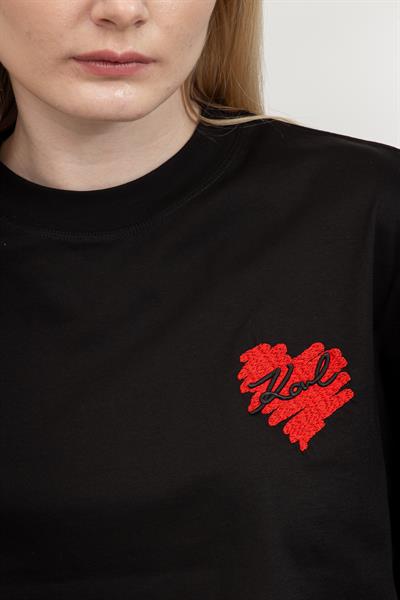 Karl Lagerfeld Kadın Bisiklet Yaka T-Shirt