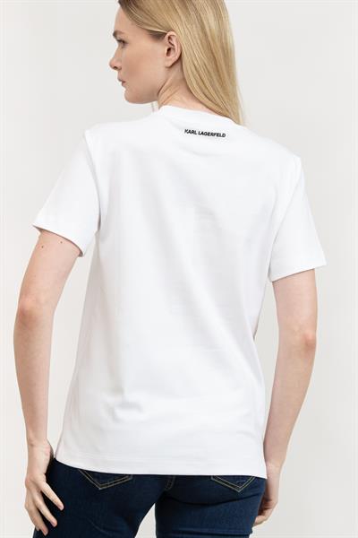 Karl Lagerfeld Kadın Bisiklet Yaka T-Shirt