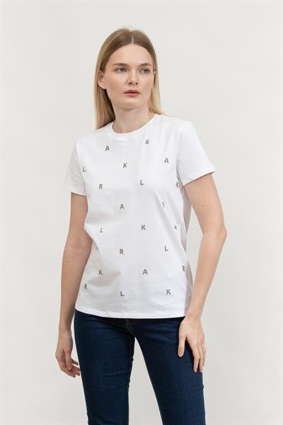 Karl Lagerfeld Kadın Bisiklet Yaka T-Shirt