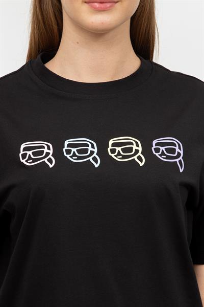 Karl Lagerfeld Kadın Bisiklet Yaka T-Shirt