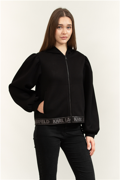 Karl Lagerfeld Kadın Fermuarlı Sweatshirt