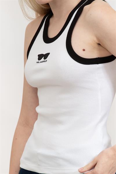Karl Lagerfeld Kadın Kolsuz T-Shirt