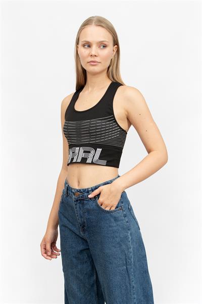 Karl Lagerfeld Kadın Kolsuz T-Shirt
