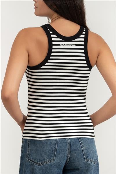 Karl Lagerfeld Kadın Kolsuz T-Shirt