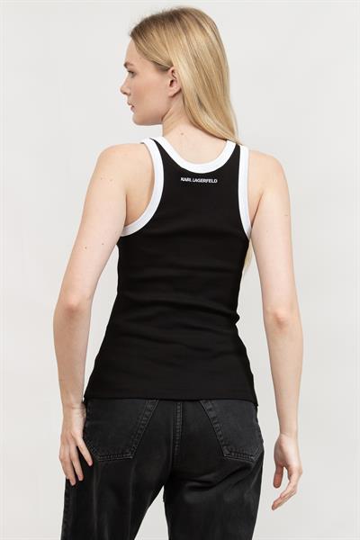 Karl Lagerfeld Kadın Kolsuz T-Shirt