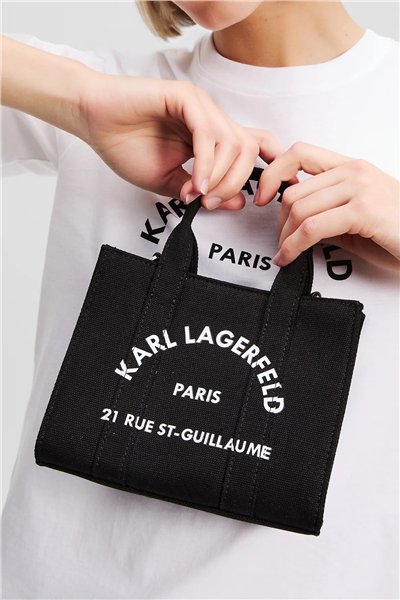 Karl Lagerfeld Kadın Mini Omuz Çantası Siyah