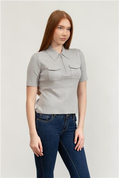 Karl Lagerfeld Kadın Polo Yaka T-Shirt