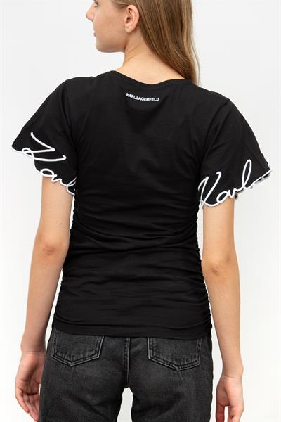 Karl Lagerfeld Kadın V Yaka T-Shirt