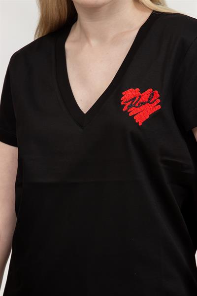 Karl Lagerfeld Kadın V Yaka T-Shirt