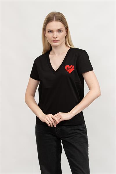 Karl Lagerfeld Kadın V Yaka T-Shirt