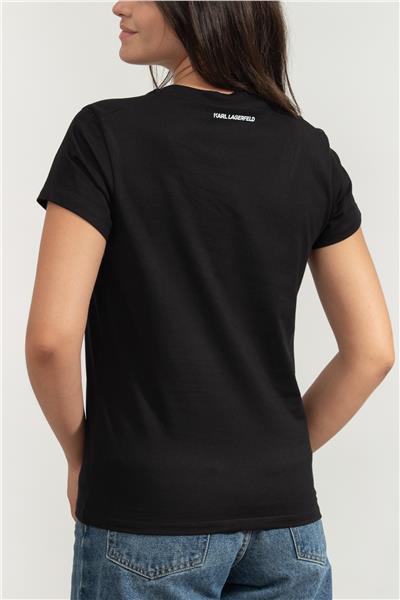 Karl Lagerfeld Kadın V Yaka T-Shirt